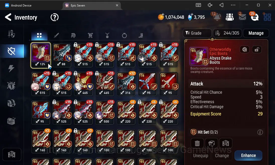 Epic Seven Accounts Mid-Tier ASIA Verif| 9 ML(BArunka,Belian,SS Vivian,Etc)+Stark,TA Coli,Etc|AUTO W Hunt|271 Speed SE 14