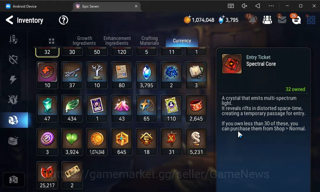 Epic Seven Accounts Mid-Tier ASIA Verif| 9 ML(BArunka,Belian,SS Vivian,Etc)+Stark,TA Coli,Etc|AUTO W Hunt|271 Speed SE 19