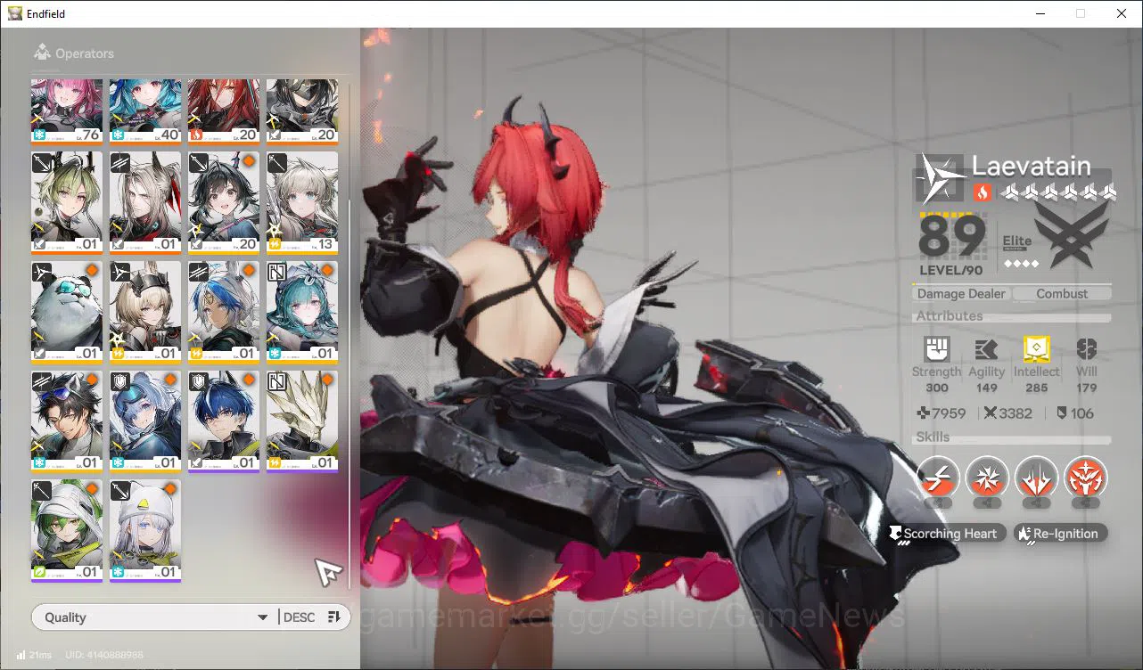 Arknights: Endfield Accounts Asia Lv51|7SSR[YvoneP1,(LaevaP1,Ardelia,Last Rite) image 2