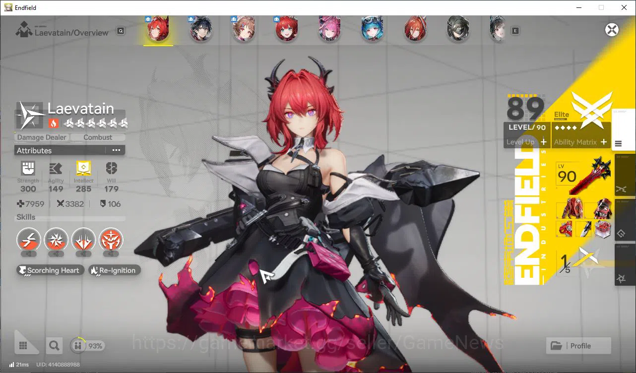 Arknights: Endfield Accounts Asia Lv51|7SSR[YvoneP1,(LaevaP1,Ardelia,Last Rite) image 3