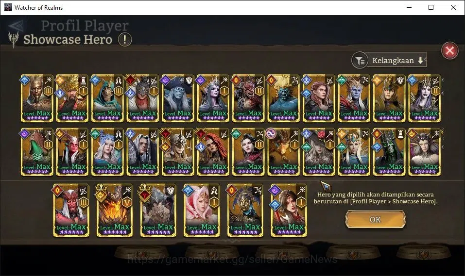 Watcher of Realms Accounts GLOBAL 60x|6M Power|14 Lord[Oren,Valderon,Praetus, image 11
