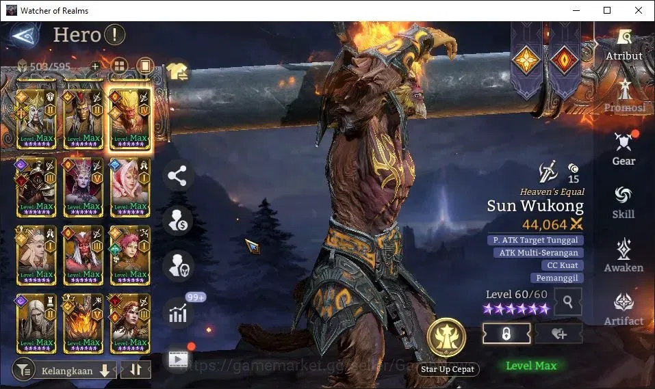 Watcher of Realms Accounts GLOBAL 60x|6M Power|14 Lord[Oren,Valderon,Praetus, image 15