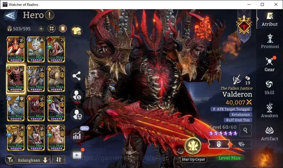 Watcher of Realms Accounts GLOBAL 60x|6M Power|14 Lord[Oren,Valderon,Praetus, image 16