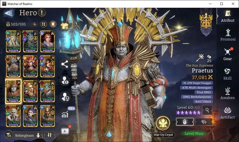 Watcher of Realms Accounts GLOBAL 60x|6M Power|14 Lord[Oren,Valderon,Praetus, image 17