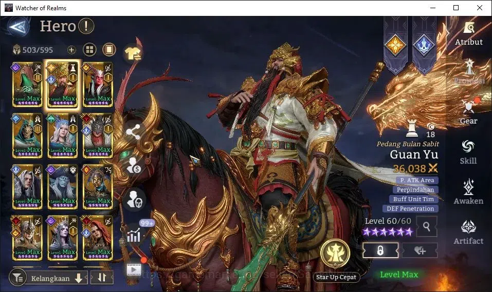 Watcher of Realms Accounts GLOBAL 60x|6M Power|14 Lord[Oren,Valderon,Praetus, image 18