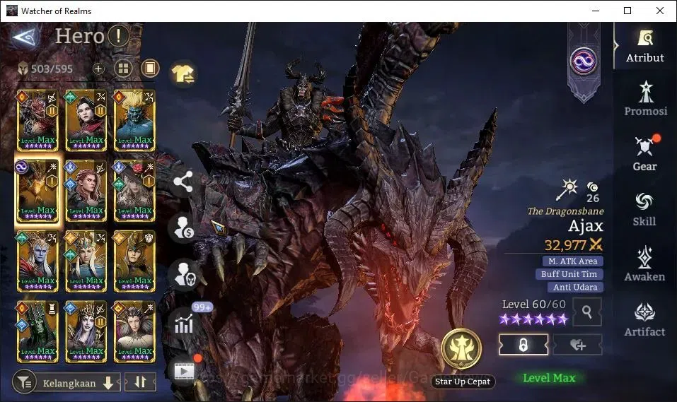 Watcher of Realms Accounts GLOBAL 60x|6M Power|14 Lord[Oren,Valderon,Praetus, image 19