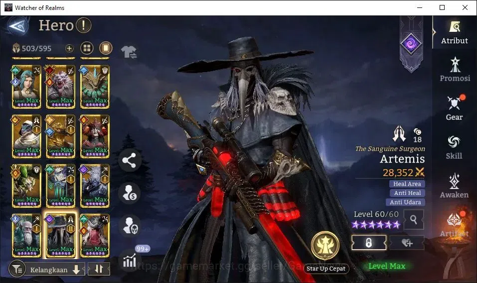 Watcher of Realms Accounts GLOBAL 60x|6M Power|14 Lord[Oren,Valderon,Praetus, image 20