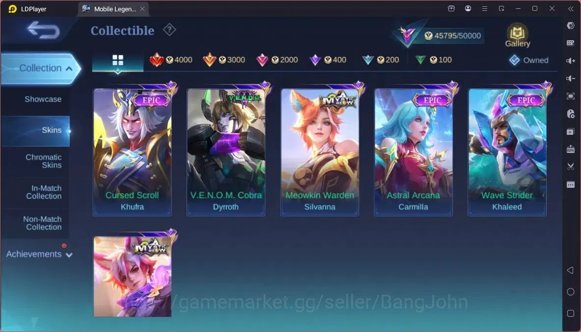 Mobile Legends: Bang Bang Accounts Global |Hero 91|Skin 208|Renowned|Sanrio Floryn|CC image 14