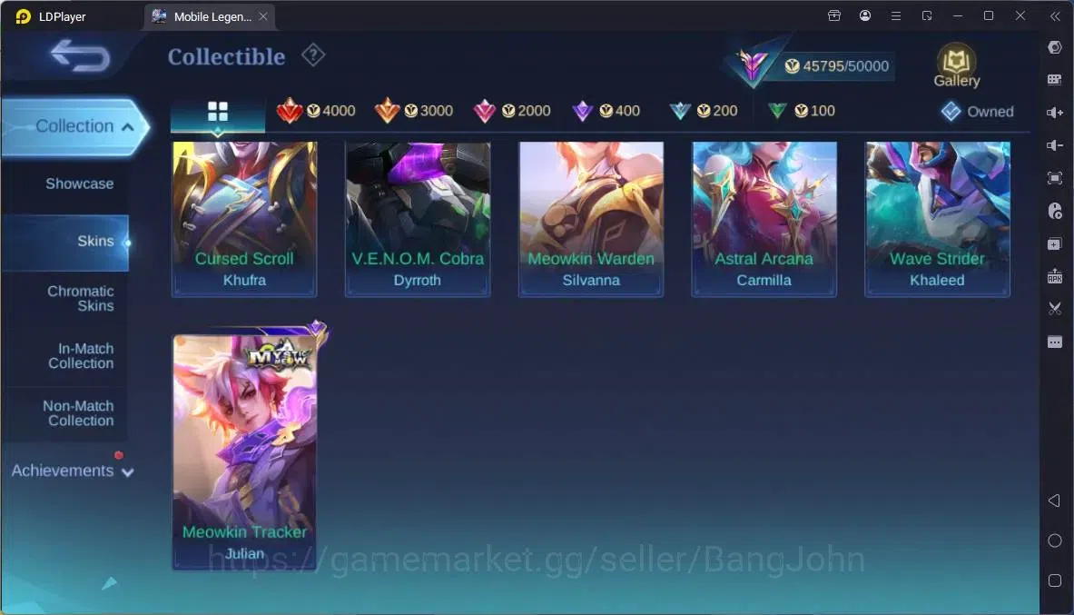 Mobile Legends: Bang Bang Accounts Global |Hero 91|Skin 208|Renowned|Sanrio Floryn|CC image 15