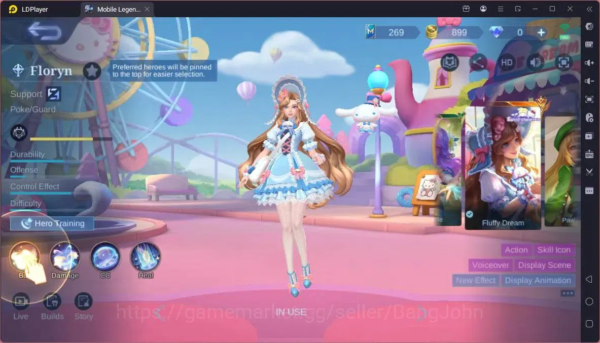 Mobile Legends: Bang Bang Accounts Global |Hero 91|Skin 208|Renowned|Sanrio Floryn|CC image 19