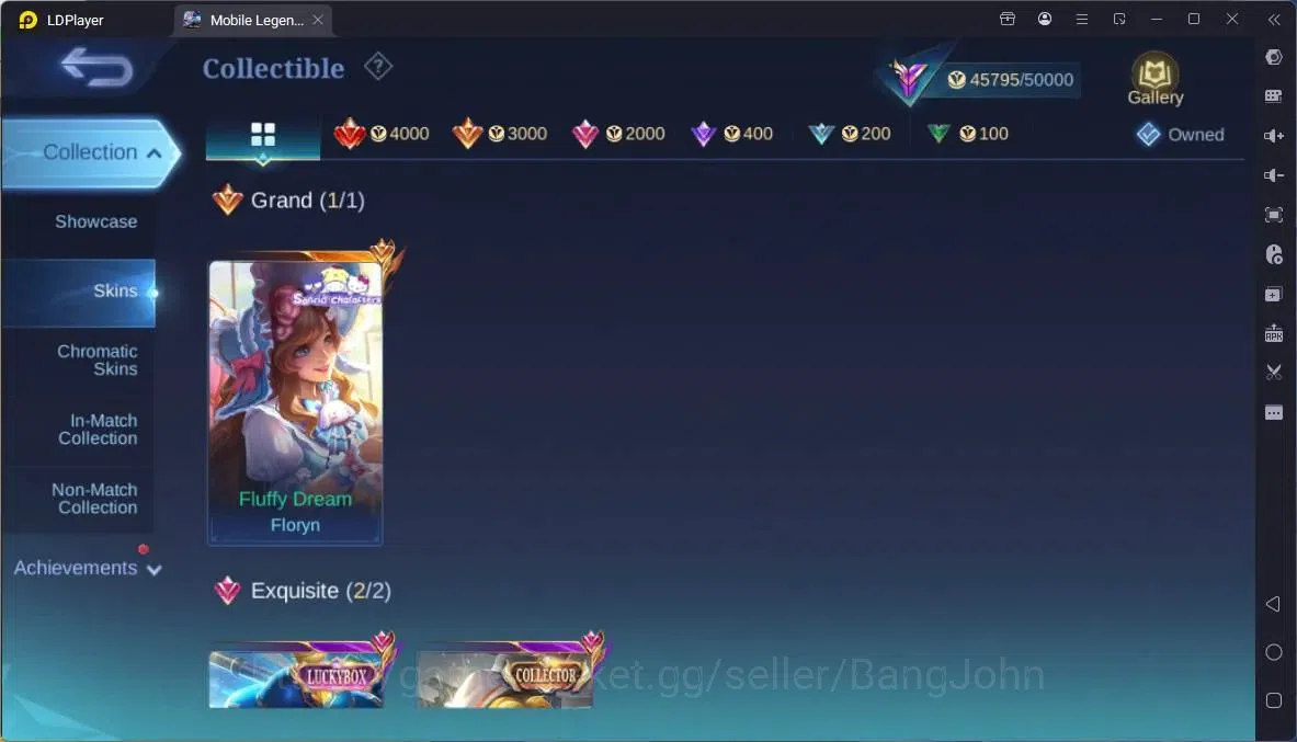 Mobile Legends: Bang Bang Accounts Global |Hero 91|Skin 208|Renowned|Sanrio Floryn|CC image 7