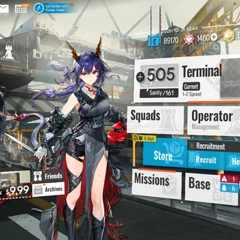 Arknights Accounts Starter Global Lv 3|56 Operator, 2 Outfit|5 (5 Star Op)|Ch'en Alter Alter,Thorns,Saria,Gnosis,Reed