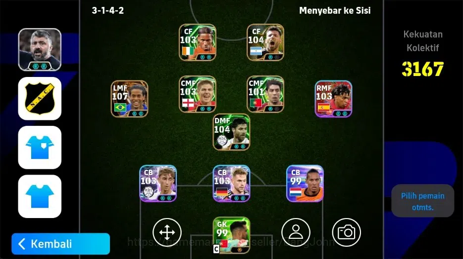 eFootball Accounts Legends & Iconic Players Mobile | PW 3167|Joshua Kimmich Show T, Dean Huijsen Show T, Ronaldnho Gaucho 1