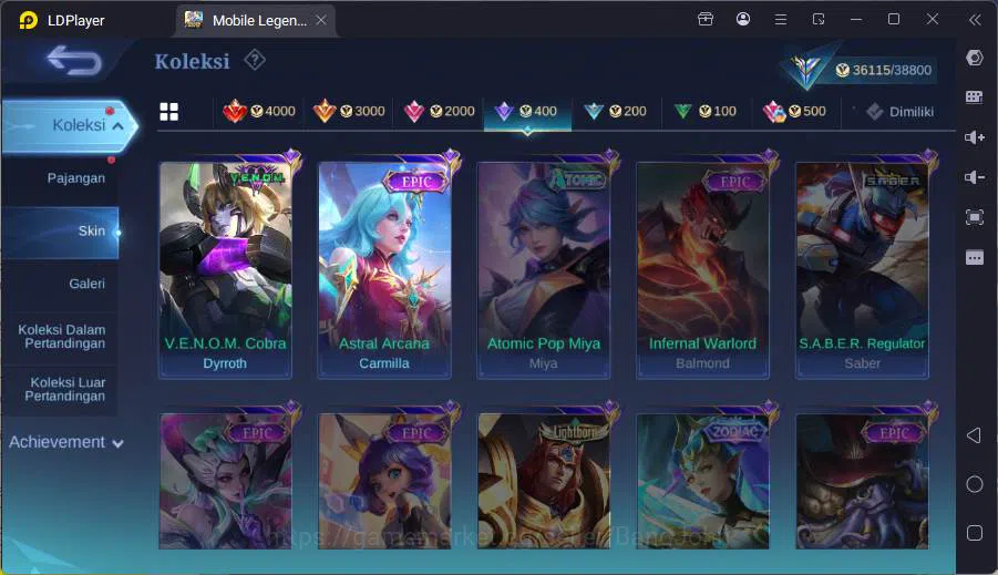 Mobile Legends: Bang Bang Accounts Hero 120|Skin 166|CC Natalia,Lucky Estes,Spongebob image 11