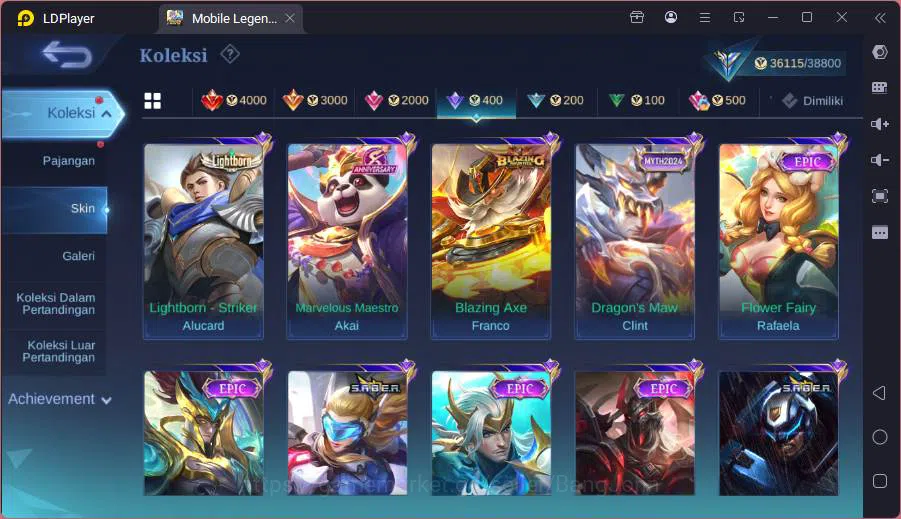 Mobile Legends: Bang Bang Accounts Hero 120|Skin 166|CC Natalia,Lucky Estes,Spongebob image 14