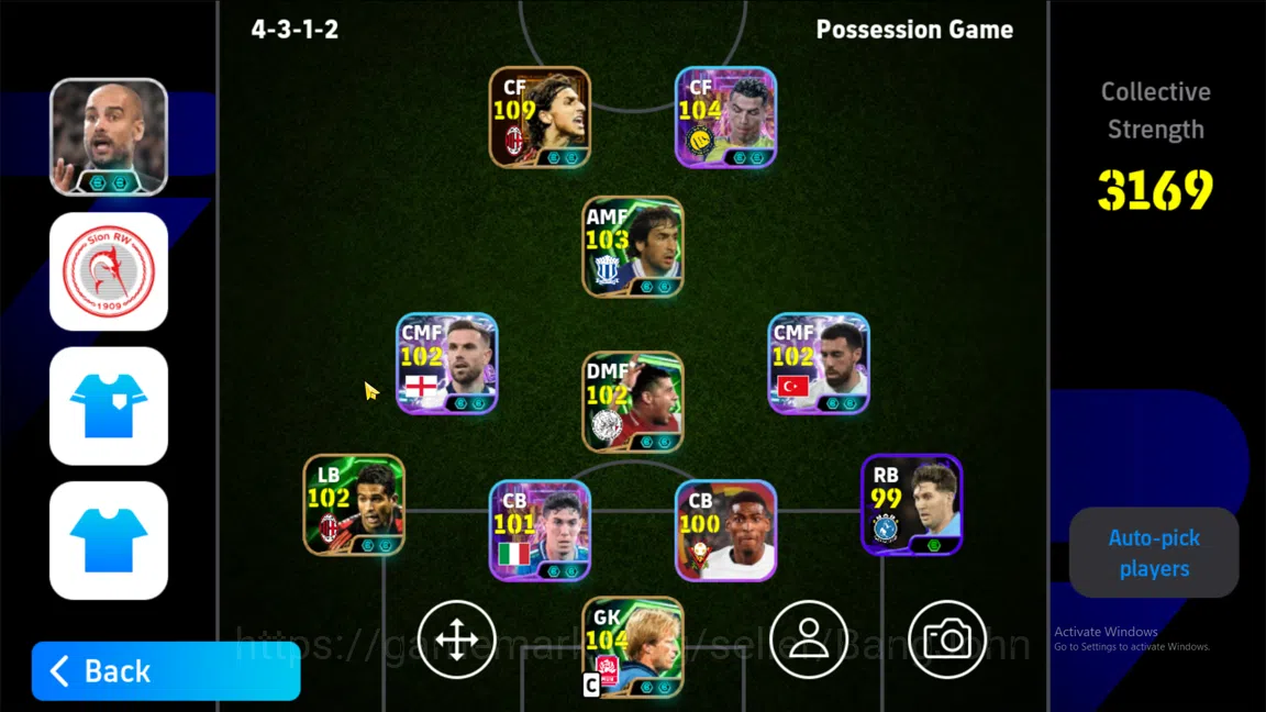 eFootball Accounts power 3170 | zlatan ibrahimovic big time , ronaldo image 3