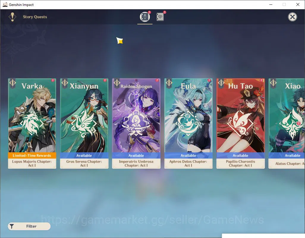 Genshin Impact Accounts Asia|AR 45|2 Limited +1(*5Weapon)|[Cyno,Baizu],Tig image 13