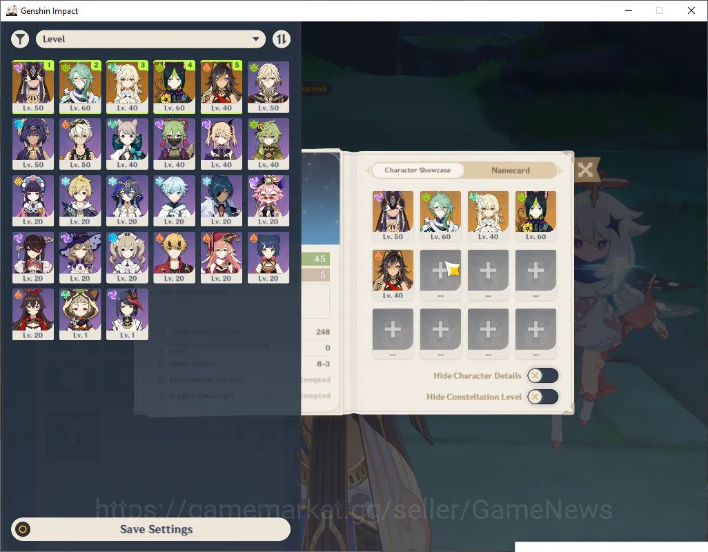 Genshin Impact Accounts Asia|AR 45|2 Limited +1(*5Weapon)|[Cyno,Baizu],Tig image 2