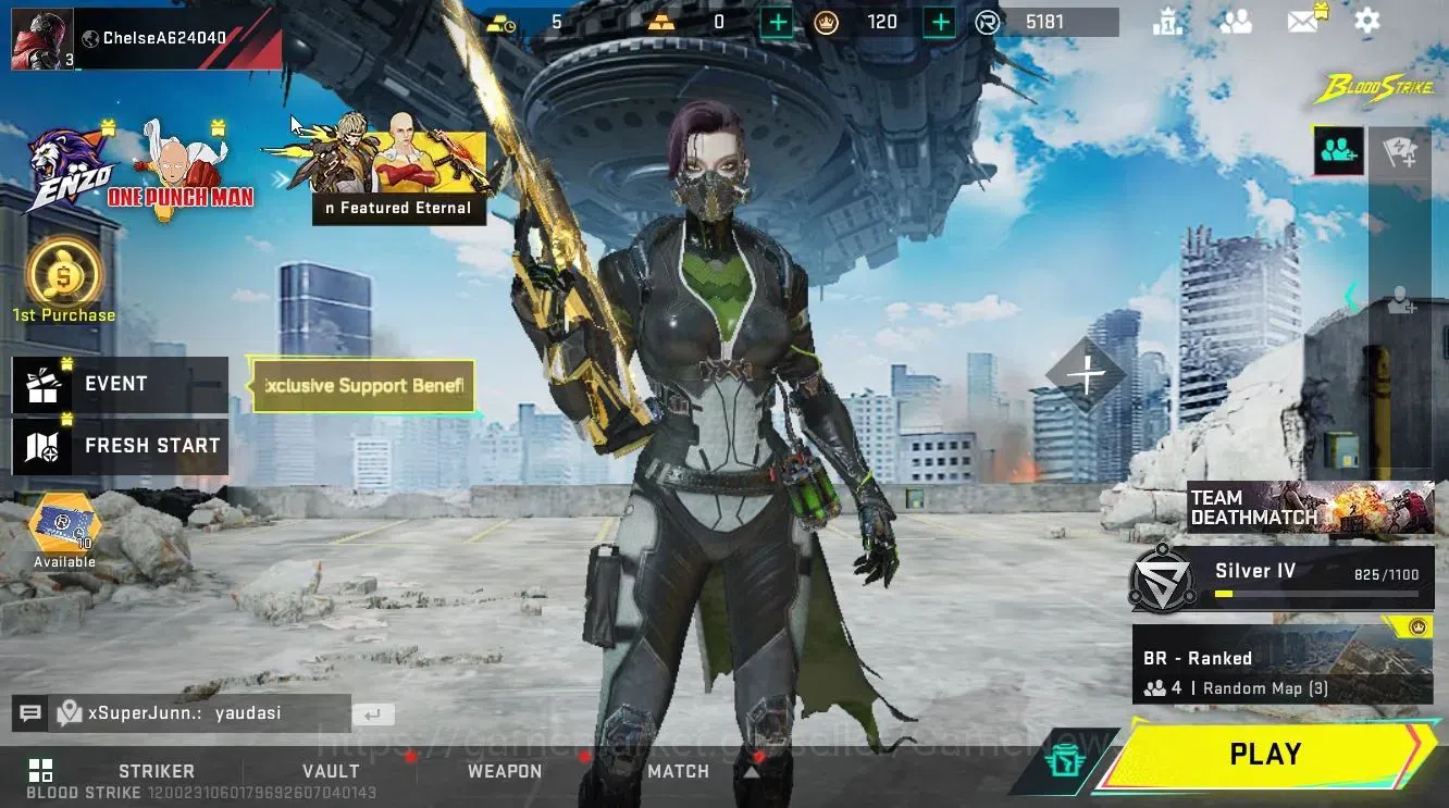 Blood Strike Accounts ASIA|ETERNAL AUG-Empyrean Lv3|Legendary Camo Chest image 1
