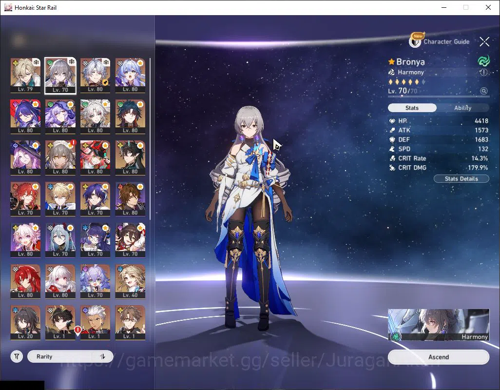 Honkai Star Rail Accounts ASIA|TL 70|13 Limited [Phainon,Rappa] + Sign Avent image 3