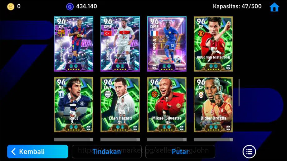 eFootball Accounts power 3229 | messi MSN, thuram epic, del piero epi image 6