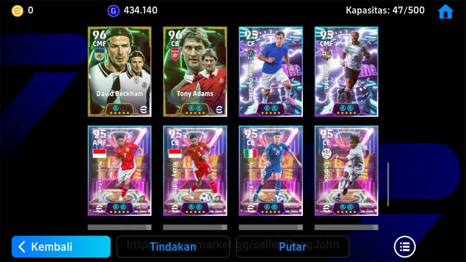 eFootball Accounts power 3229 | messi MSN, thuram epic, del piero epi image 7