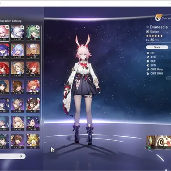 Honkai Star Rail Accounts Others Asia|TL 66|Eva Prem Team|9 Limited|MBlade+Sign, Evanescia,Yaoguang,Huohuo,Robin