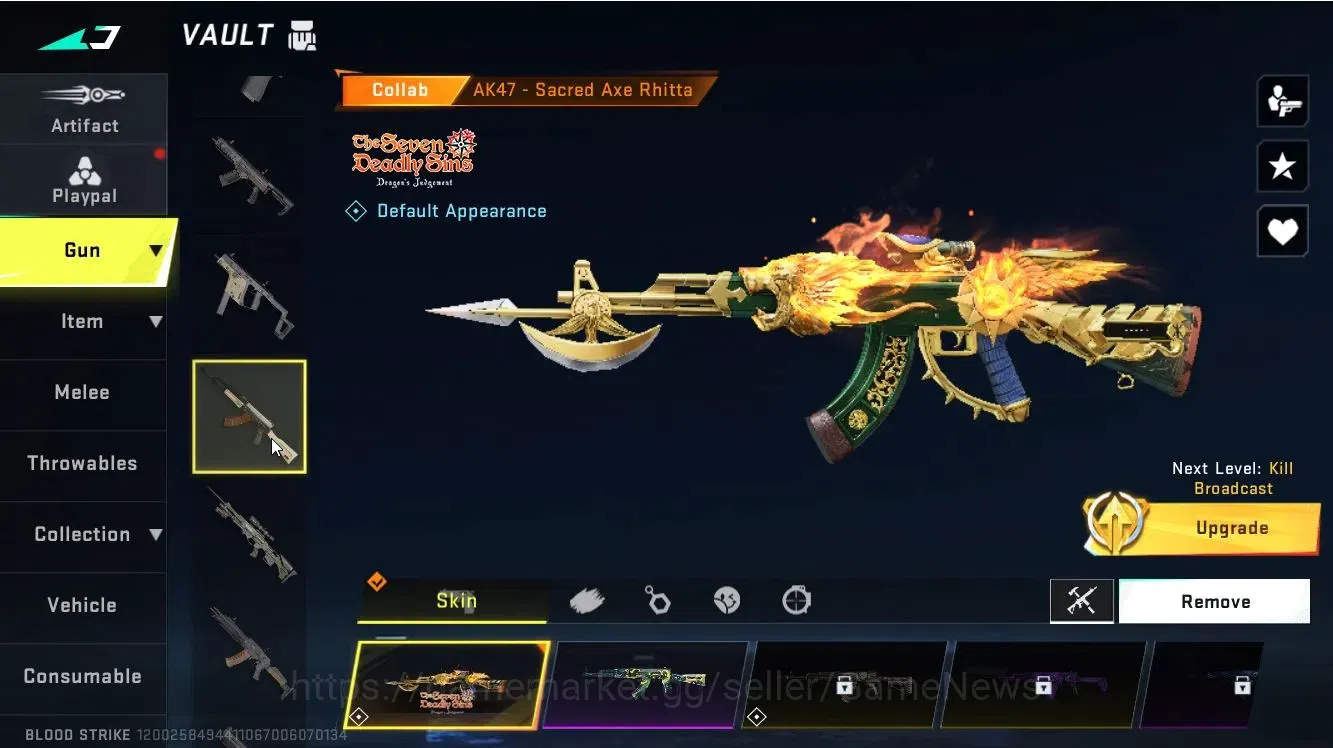 Blood Strike Accounts ASIA|ETERNAL DEagle|Collab TR[JACK,MCX,Etc]+7DS[AK image 9