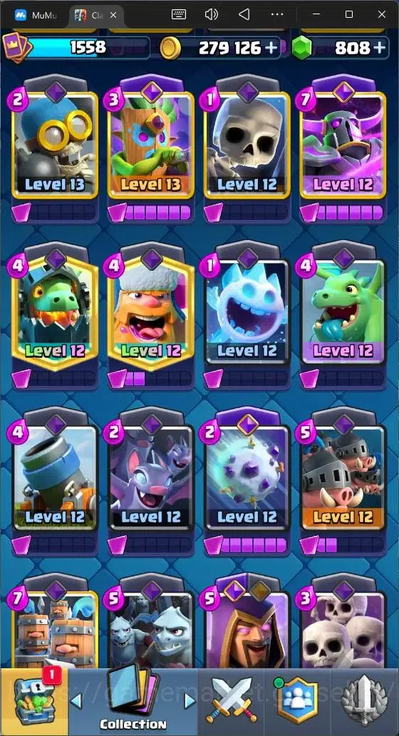 Clash Royale Accounts High-End Global |CL 1558|KTL 15|Trophy 10316|1 MAX|7 CHamp|2 Hero|11 Evo|Arena 25|279 Gold|808 10