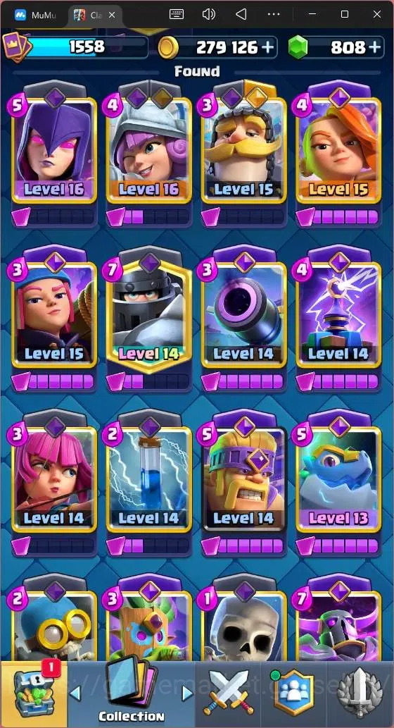Clash Royale Accounts High-End Global |CL 1558|KTL 15|Trophy 10316|1 MAX|7 CHamp|2 Hero|11 Evo|Arena 25|279 Gold|808 9