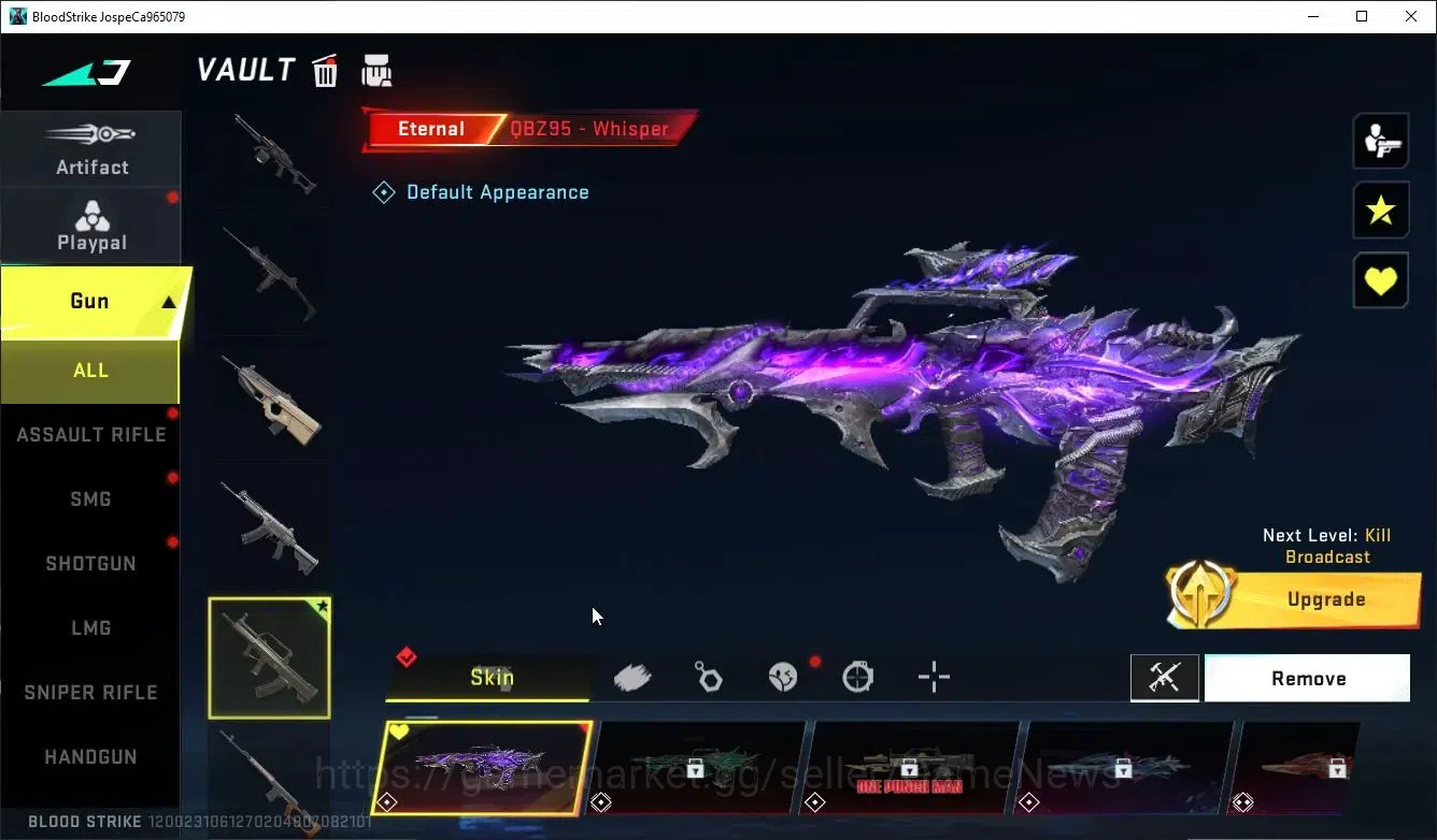 Blood Strike Accounts Others ASIA|Eternal QBZ95-Whisper | L4 | BR Bronze II | 2 Legendary Guns|NetEase|Check SS(BLS5393) 4