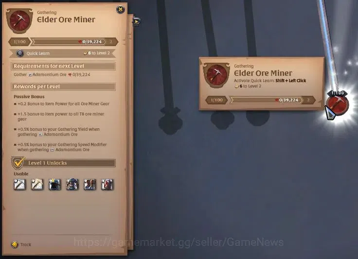 Albion Online Accounts ASIA | 4,26M Total Fame - 8,3M Silver | T8 Ore Min image 6
