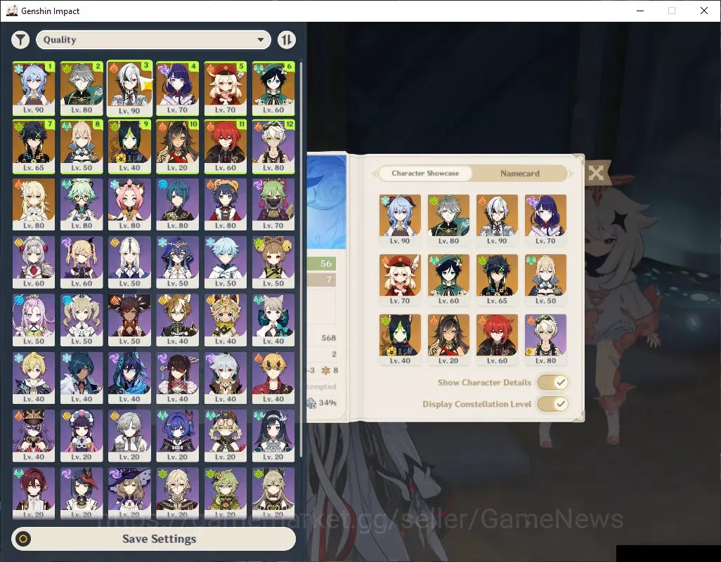 Genshin Impact Accounts Others Asia|AR 56|7 Limited+4(5*Weapon)|Arlecchino,Raiden 1