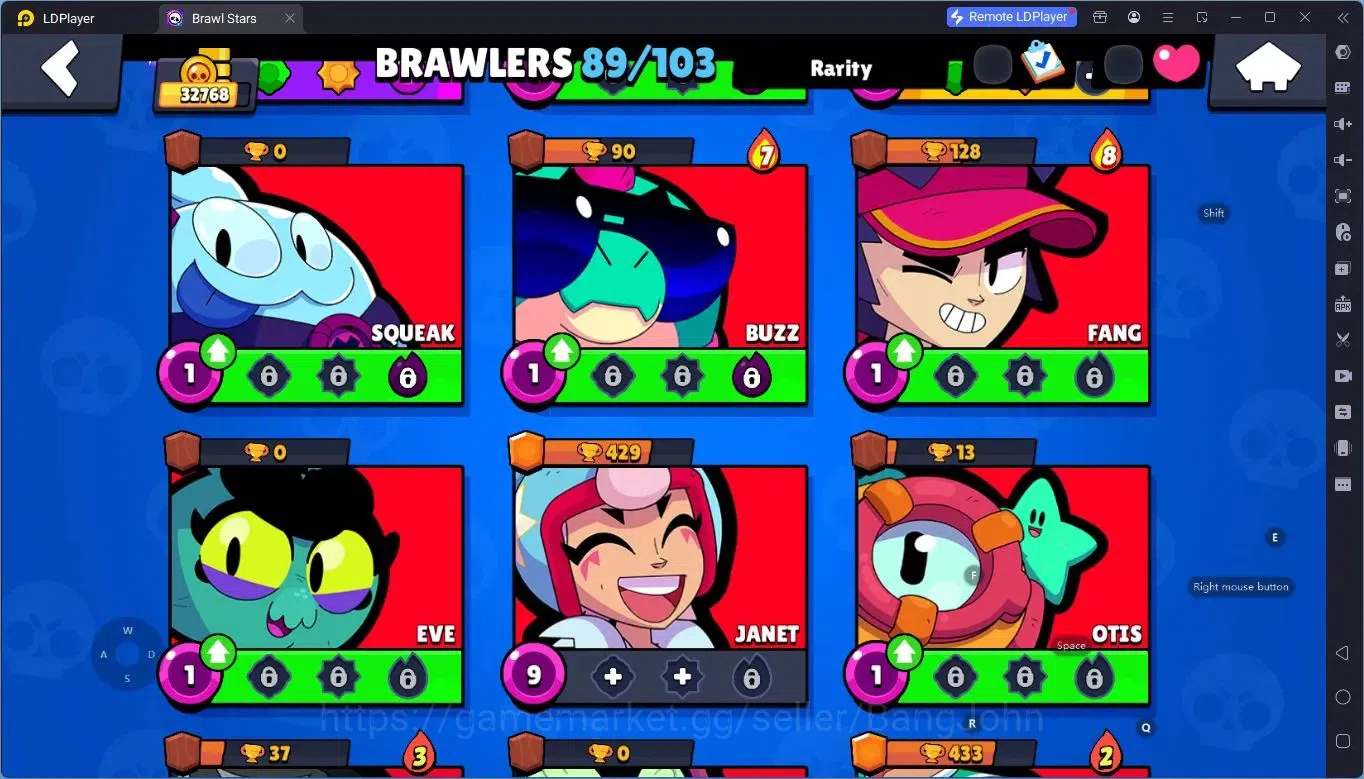 Brawl Stars Accounts Global  | 32768 Thropy|89 Brawler|34 PL11 Brawler| image 15