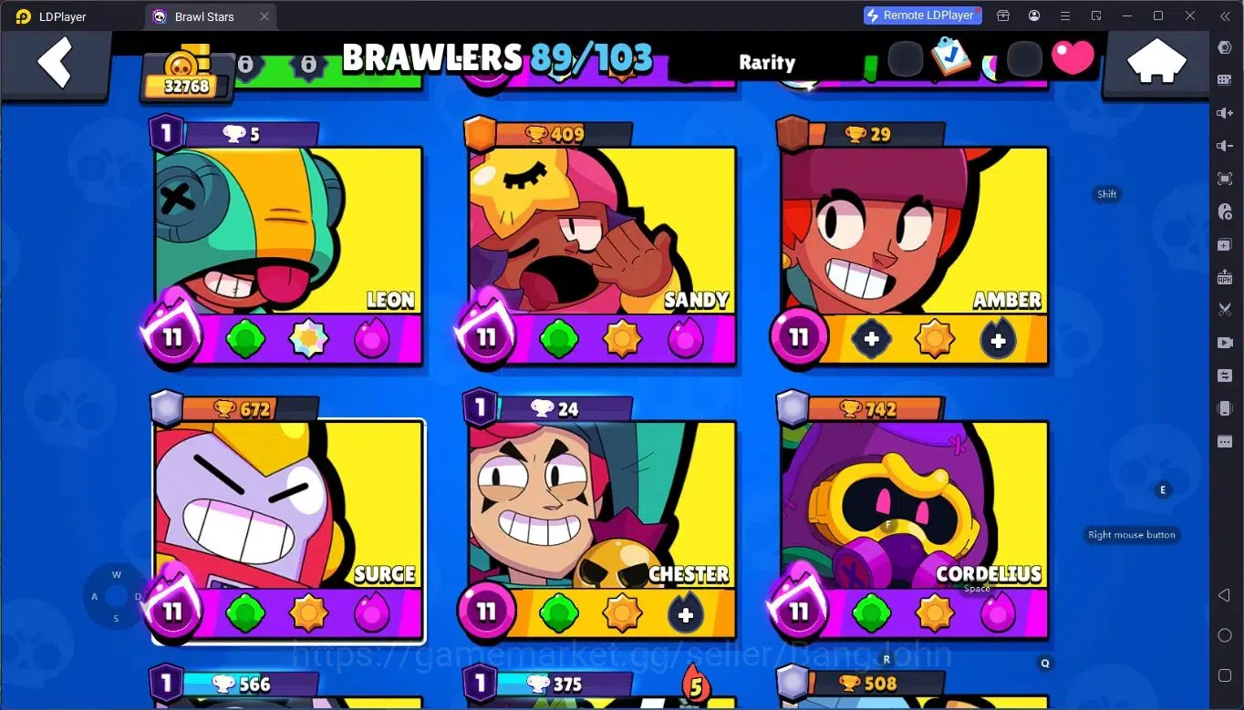 Brawl Stars Accounts Global  | 32768 Thropy|89 Brawler|34 PL11 Brawler| image 19