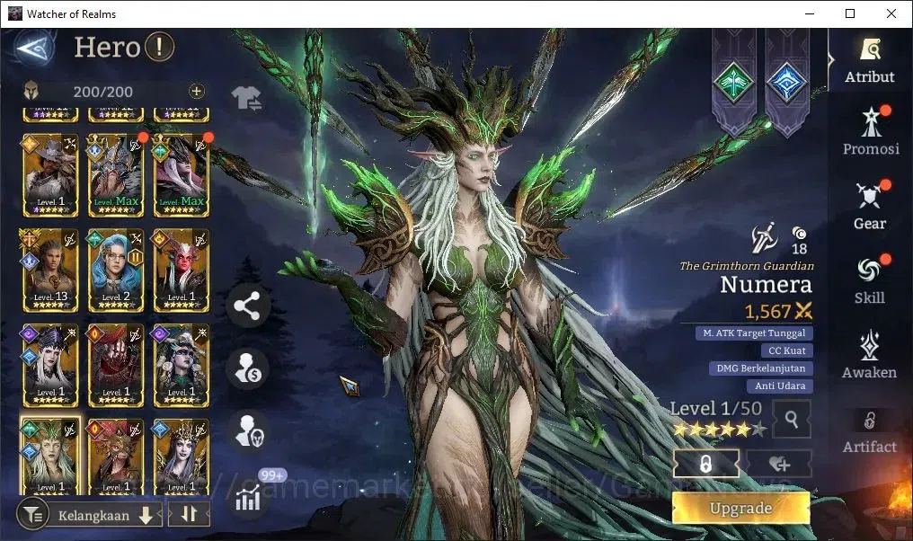 Watcher of Realms Accounts Global 50x|Lv 12|320K Power|2 Lord[Elddr,Aracha]+1 image 6