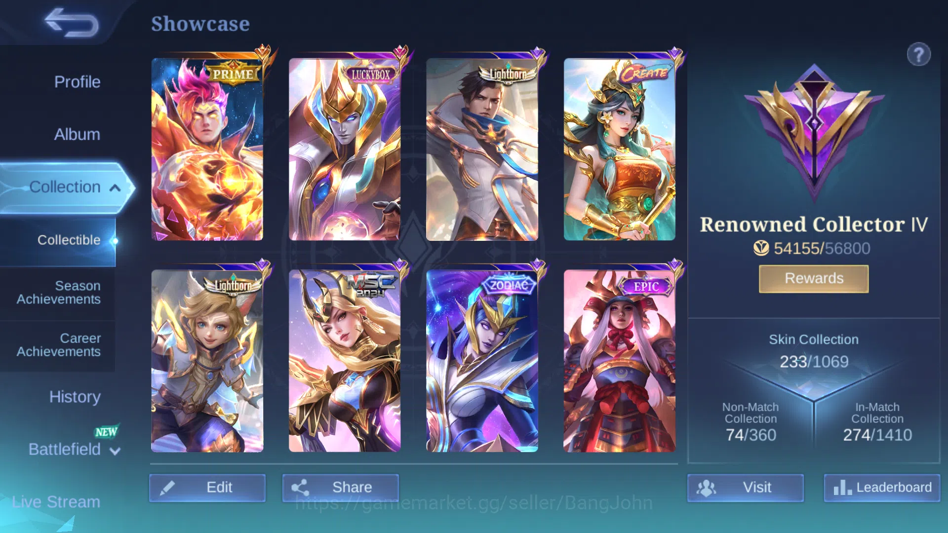 Mobile Legends: Bang Bang Accounts Hero 121 | Skin 233 | Prime Claude | Luckybox Este image 2