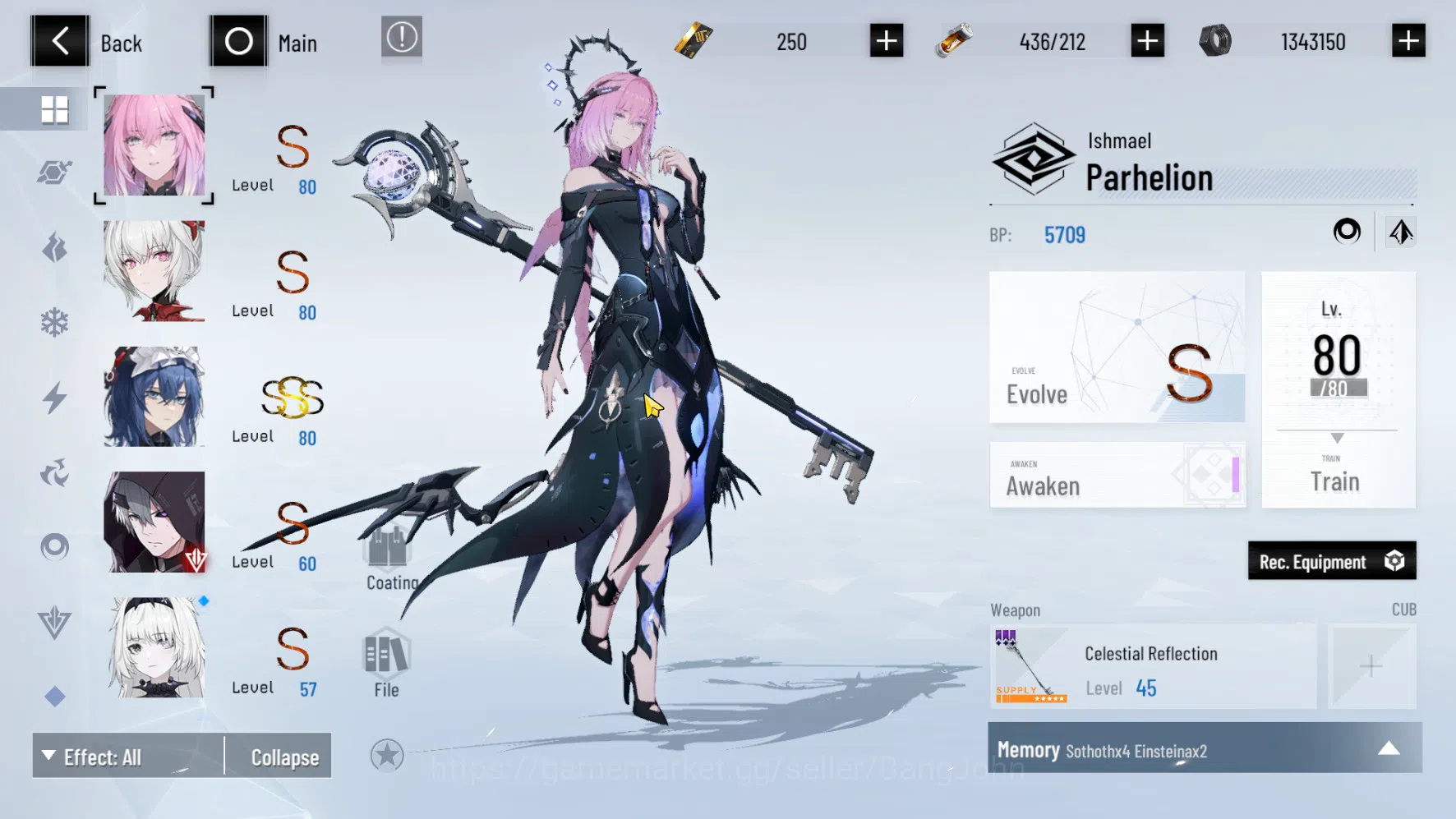 Punishing: Gray Raven Accounts ASIA PACIFIC | LEVEL 74 | Lucia Tsubaki Skin | Nir image 6
