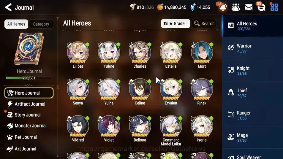 Epic Seven Accounts GLOBAL Unverif|New Era|19 ML(SN Yulha,Rhinna&Lucie image 10
