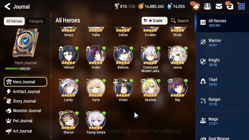 Epic Seven Accounts GLOBAL Unverif|New Era|19 ML(SN Yulha,Rhinna&Lucie image 11