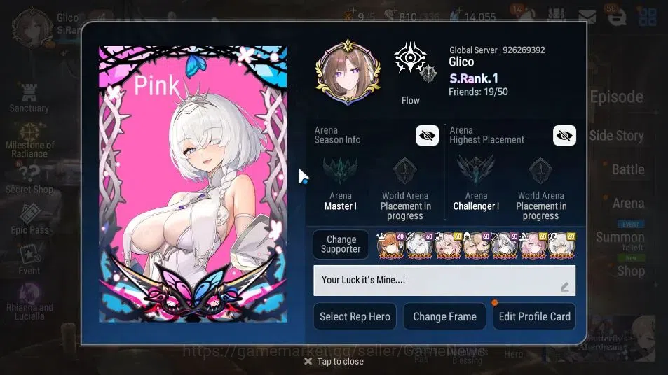 Epic Seven Accounts GLOBAL Unverif|New Era|19 ML(SN Yulha,Rhinna&Lucie image 2