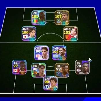 eFootball Accounts Others Android|Power 3083|2 Epic Diego Costa,Wayne Rooney|9 Show Time Enzo FernandezNiicolas Jackson,Kubo