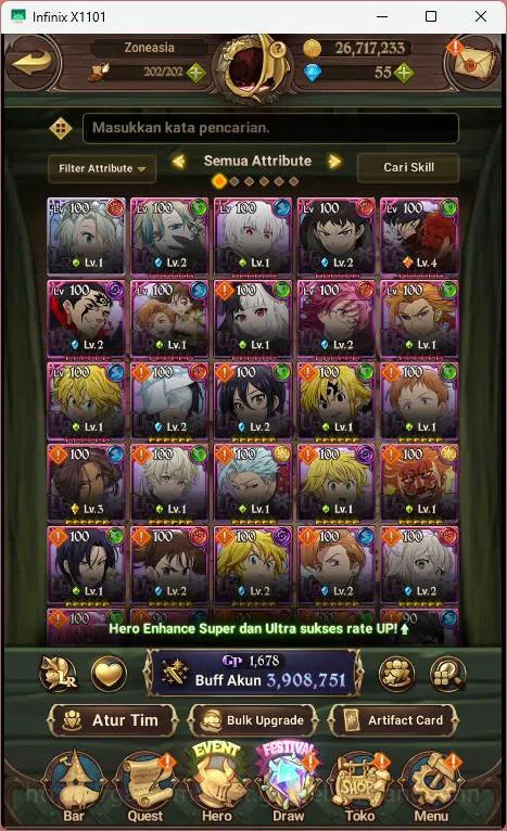 The Seven Deadly Sins: Grand Cross Accounts ASIA | 3.9M CC | 1LR Elizabeth|  UR Salos, Merlin  image 11