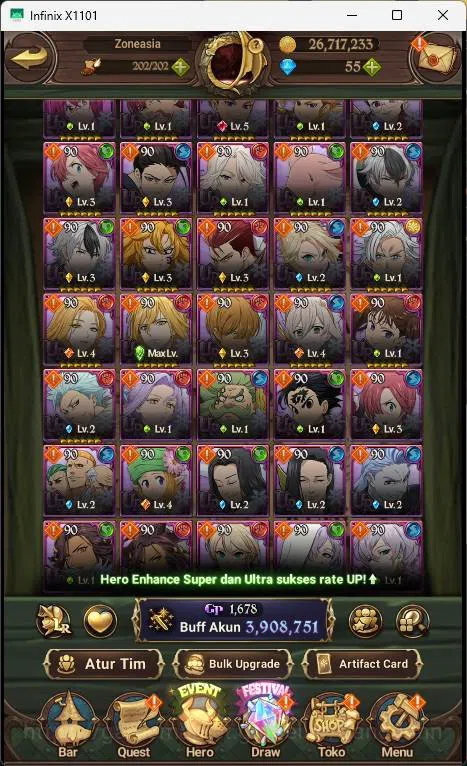 The Seven Deadly Sins: Grand Cross Accounts ASIA | 3.9M CC | 1LR Elizabeth|  UR Salos, Merlin  image 12