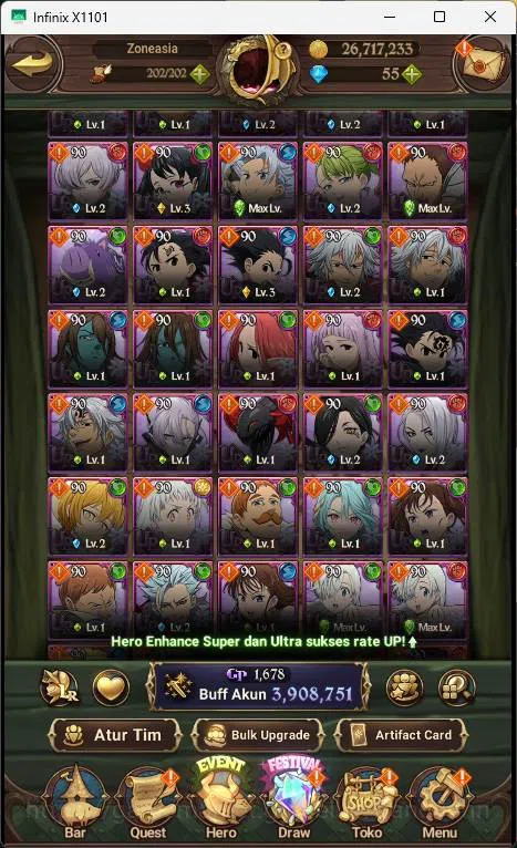The Seven Deadly Sins: Grand Cross Accounts ASIA | 3.9M CC | 1LR Elizabeth|  UR Salos, Merlin  image 13