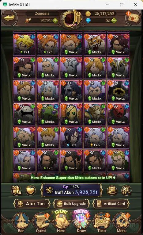 The Seven Deadly Sins: Grand Cross Accounts ASIA | 3.9M CC | 1LR Elizabeth|  UR Salos, Merlin  image 14