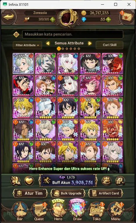 The Seven Deadly Sins: Grand Cross Accounts ASIA | 3.9M CC | 1LR Elizabeth|  UR Salos, Merlin  image 9