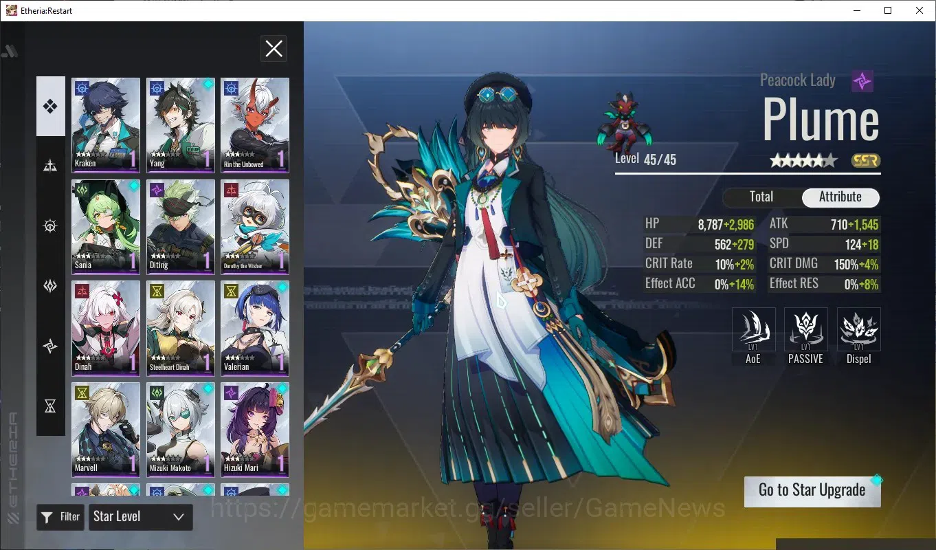 Etheria: Restart Accounts GLOBAL-S25|Lv25|11 SSR[Lian,Yeli,Plume,Kloss,Lingl image 4