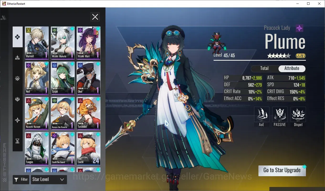 Etheria: Restart Accounts GLOBAL-S25|Lv25|11 SSR[Lian,Yeli,Plume,Kloss,Lingl image 5