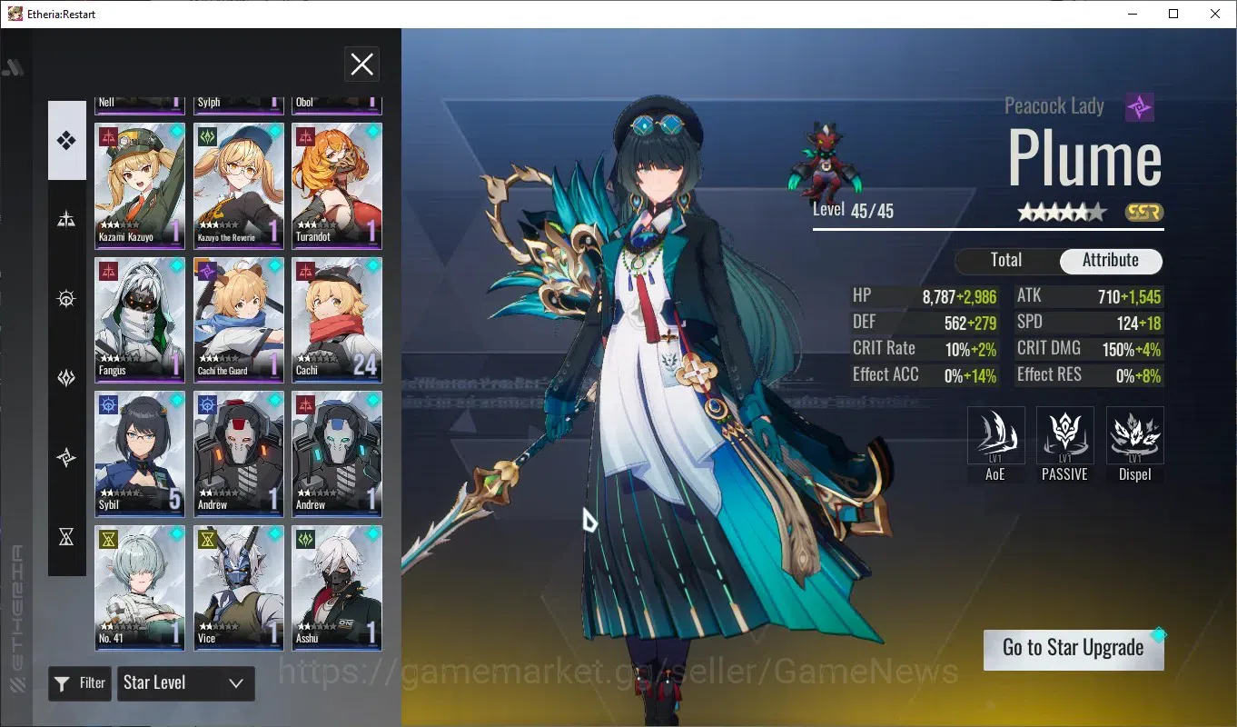Etheria: Restart Accounts GLOBAL-S25|Lv25|11 SSR[Lian,Yeli,Plume,Kloss,Lingl image 6
